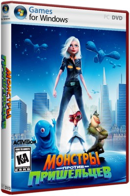 Монстры против пришельцев  Monsters vs. Aliens The Videogame (2009/РС/RUS) Лицензия