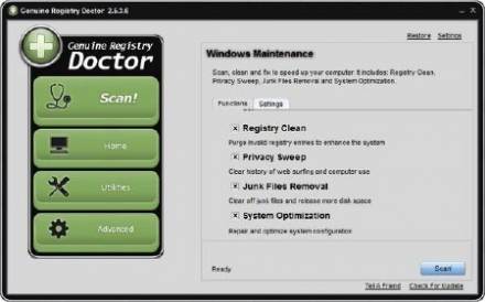 Genuine Registry Doctor v.2.5.3.6 Тихая установка Скачать бесплатно