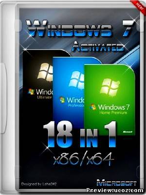 Microsoft Windows 7 SP1 (RUS/ENG/86x64) 18in1 Activated (AIO) Скачать бесплатно